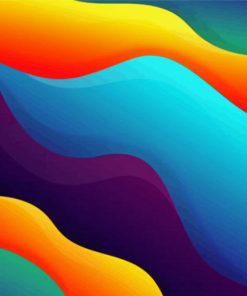 Colorful Waves Paint By Numbers