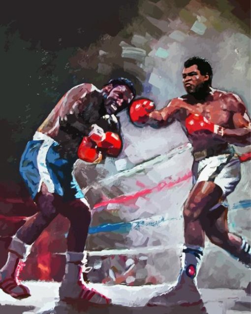 Cool Ali And Frazier Paint By Numbers