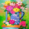 Cool Chair With Flowers Paint By Numbers