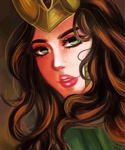 Cool Lady Loki Paint By Numbers