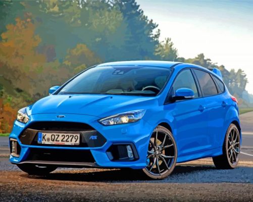 Cool Ford Focus Rs Paint By Numbers