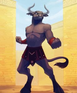 Cool Minotaur Paint By Numbers
