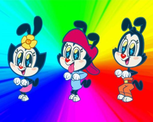 Cute Animaniacs Paint By Numbers