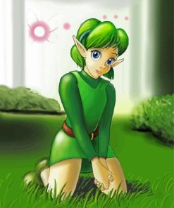 Cute Saria Legend Of Zelda Character Paint By Numbers