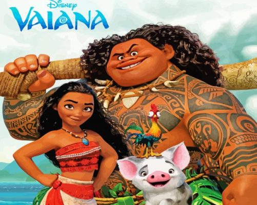 Disney Vaiana Paint By Numbers