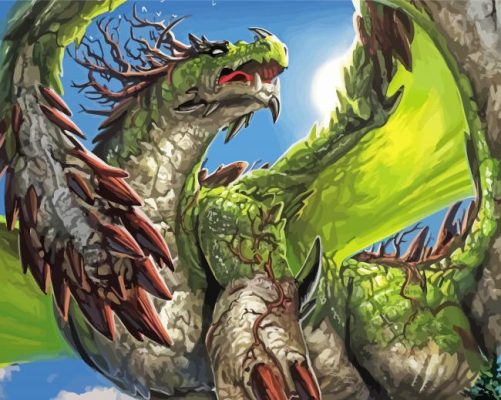 Dragon Fantasy Art Creature Paint By Numbers