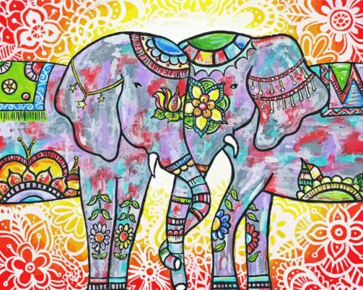 Elephant Lovers Art Paint By Numbers