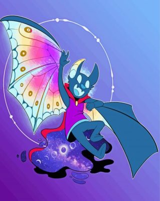 Fantasy Butterfly Bat Paint By Numbers