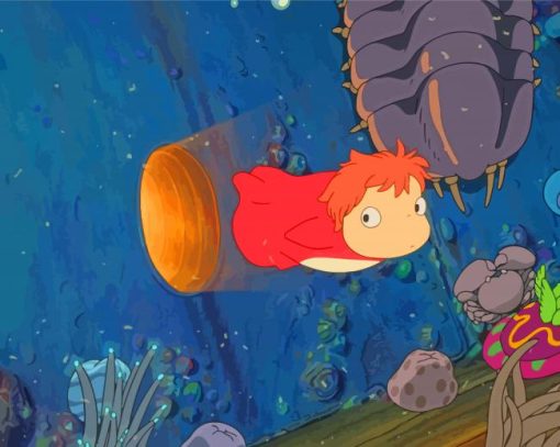 Fish Ponyo Paint By Numbers