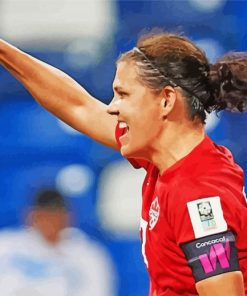 Footballer Christine Sinclair Paint By Numbers