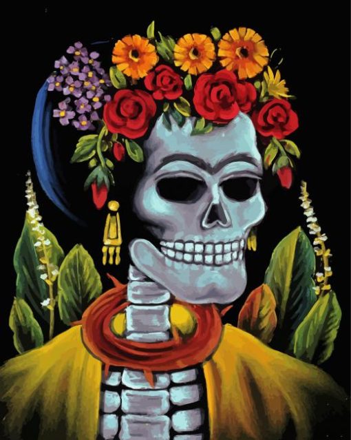 Frida Kahlo Skeleton Paint By Numbers