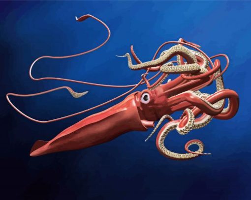 Giant Sea Squid Paint By Numbers