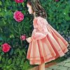 Girl In Pink Dress Paint By Numbers