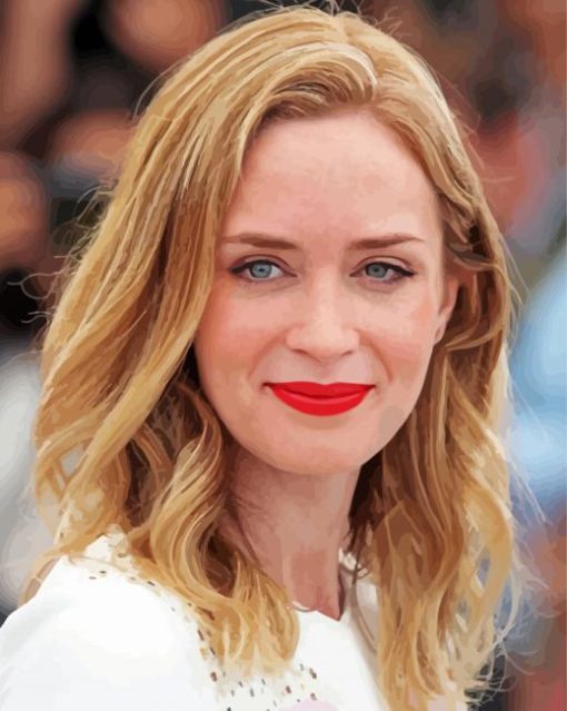 Gorgeous Emily Blunt Paint By Numbers
