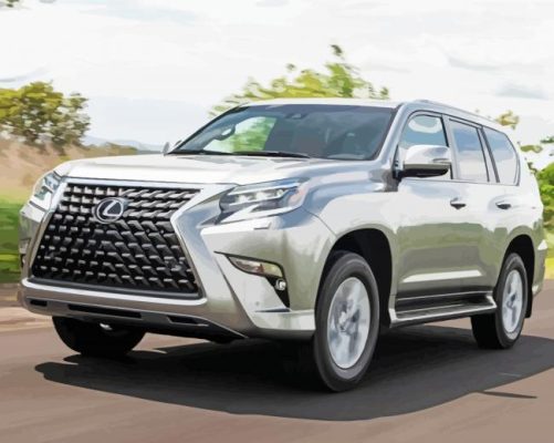 Grey Lexus Gx Paint By Numbers