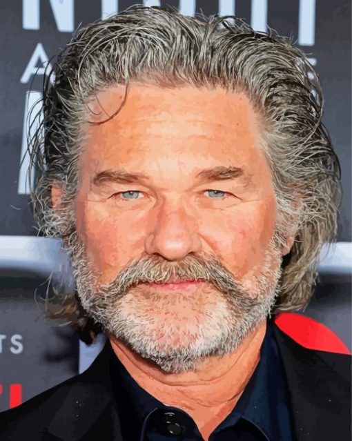 Handsome Kurt Russell Paint By Numbers