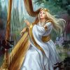 Harpist Lady Paint By Numbers