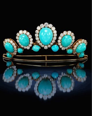 Jewelry Turquoise Crown Paint By Numbers