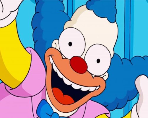 Krusty Clown Paint By Numbers