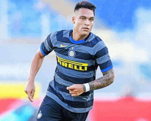 Lautaro Martinez Footballer Paint By Numbers