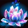 Light Lotus Flower Paint By Numbers