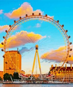 London Eye Sunset Paint By Numbers