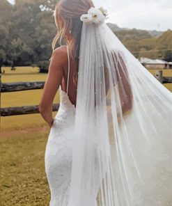 Luxury Handmade Bridal Veil Paint By Numbers