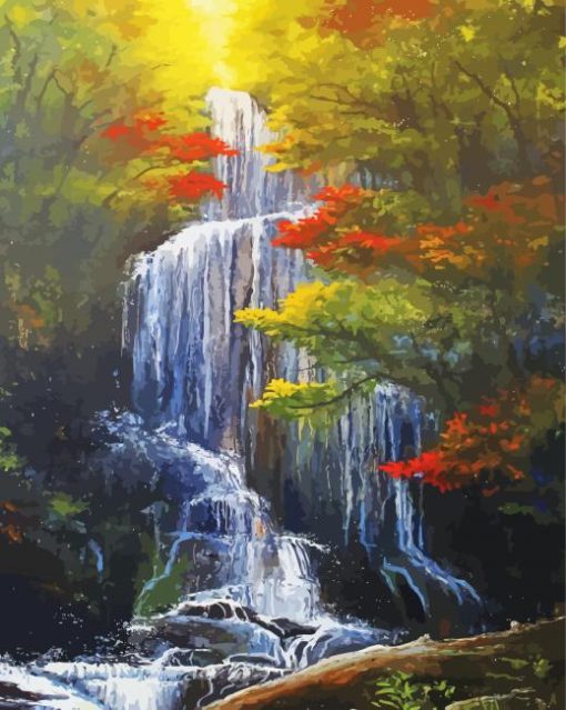 Mingo Falls Nature Art Paint By Numbers