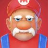 Old Mario Character Paint By Numbers
