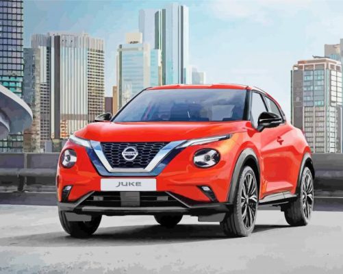 Orange Nissan Juke Car Paint By Numbers