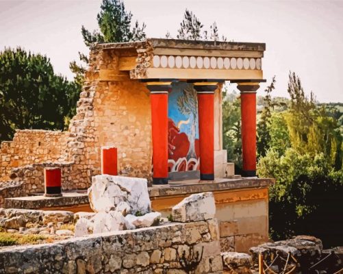 Palace Of Knossos Paint By Numbers