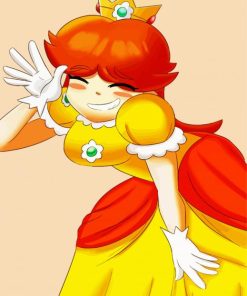 Princess Daisy Mario Paint By Numbers