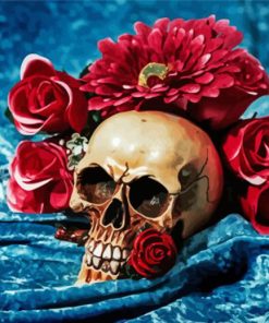 Rose Skull Art Paint By Numbers