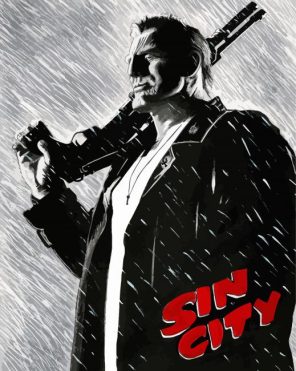 Sin City Art Illustration Paint By Numbers - Painting By Numbers