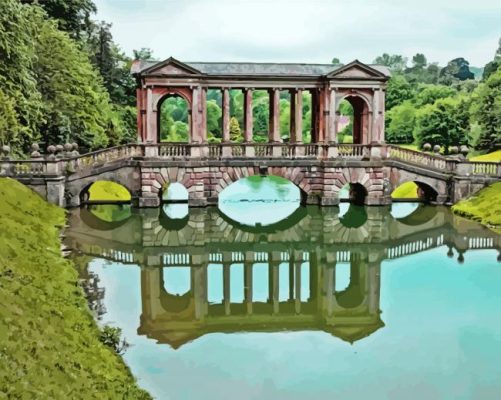 The Palladian Bridge Reflection Paint By Numbers