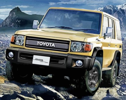 Toyota Landcruiser Car Paint By Numbers