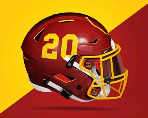 Washington Commanders Team Helmet Paint By Numbers