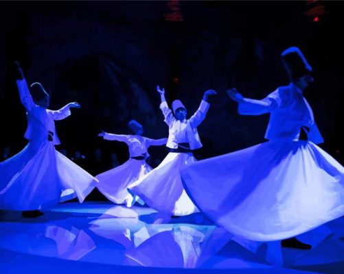 Whirling Dervish Dance Paint By Numbers