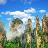 Zhangjiajie Avatar Mountains China Paint By Numbers