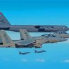 B 52 Bomber Airplanes paint by numbers