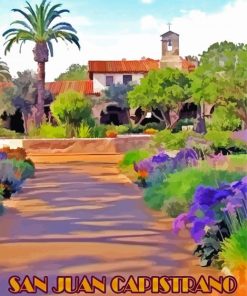 Aesthetic San Juan Capistrano paint by numbers