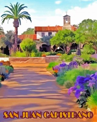 Aesthetic San Juan Capistrano paint by numbers