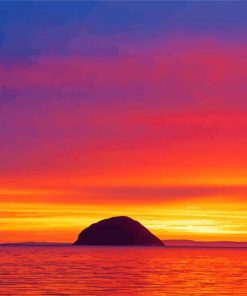 Ailsa Craig At Sunset paint by numbers