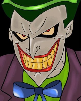 Animated Joker Smiling paint by numbers