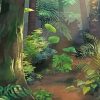 Anime Plants Forest paint by numbers