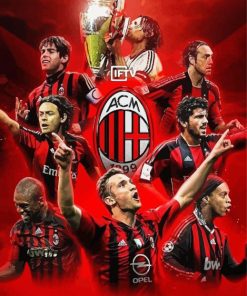 Associazione Calcio Milan paint by numbers