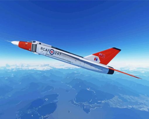 Avro Canada CF-105 Arrow paint by number