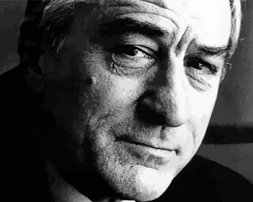 Black And White Robert De Niro paint by numbers