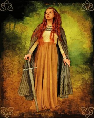 Boudica Queen Of The Iceni paint by numbers