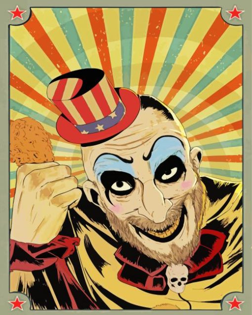 Captain Spaulding Art paint by numbers